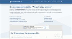 Desktop Screenshot of krankenkasseninfo.de