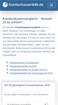 Mobile Screenshot of krankenkasseninfo.de