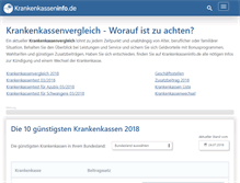 Tablet Screenshot of krankenkasseninfo.de